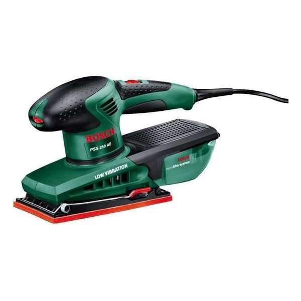 Bosch PSS 250 AE Vlakschuurmachine - 250 W - Met koffer