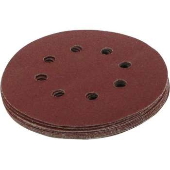 Silverline 125 mm geperforeerde klittenband schuurschijven 10 st.