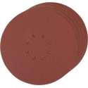 225 mm geperforeerde klittenband schuurvellen, 10 pk.