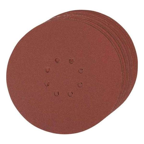225 mm geperforeerde klittenband schuurvellen, 10 pk.