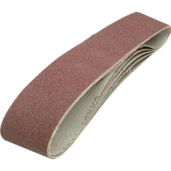 Silverline Schuurbanden - Schuurband - 100 x 915 mm. - 80 Korrel - 5 stuks