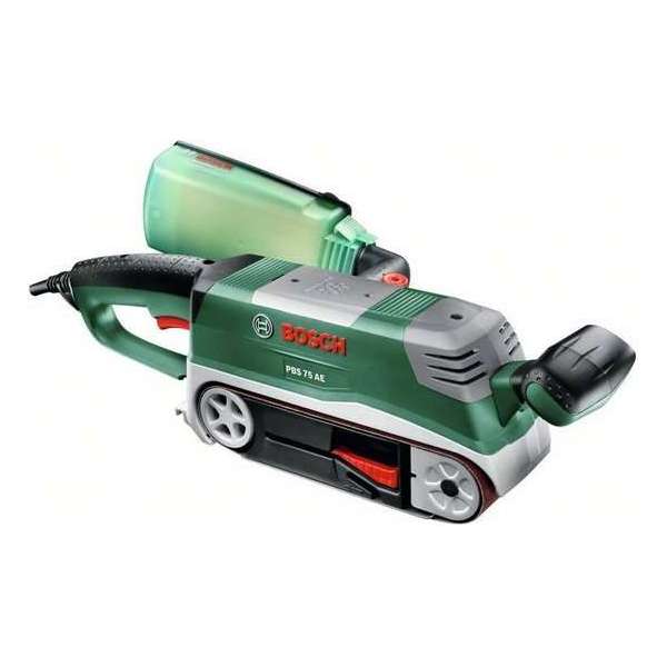 Bosch PBS 75 AE Bandschuurmachine- 750 W - Set, incl. parallel- en verstekgeleider