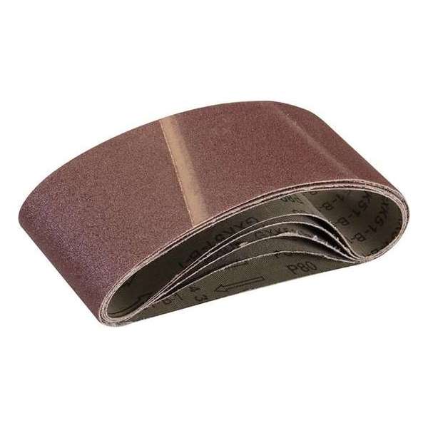 Silverline Schuurbanden - Schuurband - 75 x 457 mm. - 80 Korrel - 5 stuks Silverline Schuurbanden - Schuurband - 75 x 457 mm. - 80 Korrel - 5 stuks