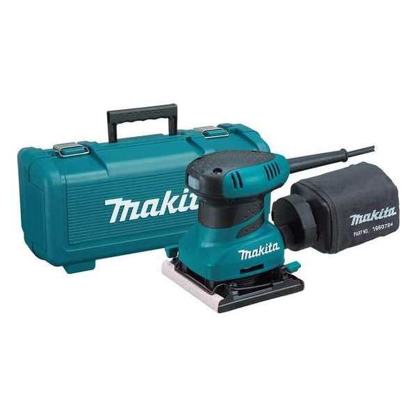 Makita BO4556K Vlakschuurmachine in koffer - 200W - 112 x 102mm Makita BO4556K Vlakschuurmachine in koffer - 200W - 112 x 102mm