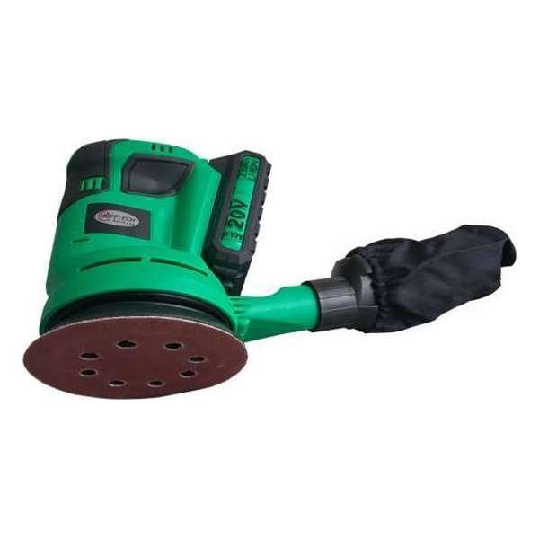 Hofftech Accu schuurmachine - Excentrisch - Groen Hofftech Accu schuurmachine - Excentrisch - Groen
