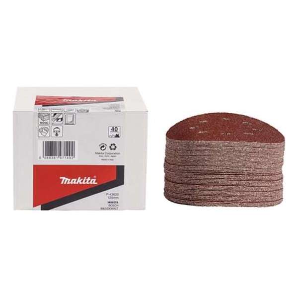 Makita P-43686 Schuurschijven - 125 x K240 (50st) Makita P-43686 Schuurschijven - 125 x K240 (50st)