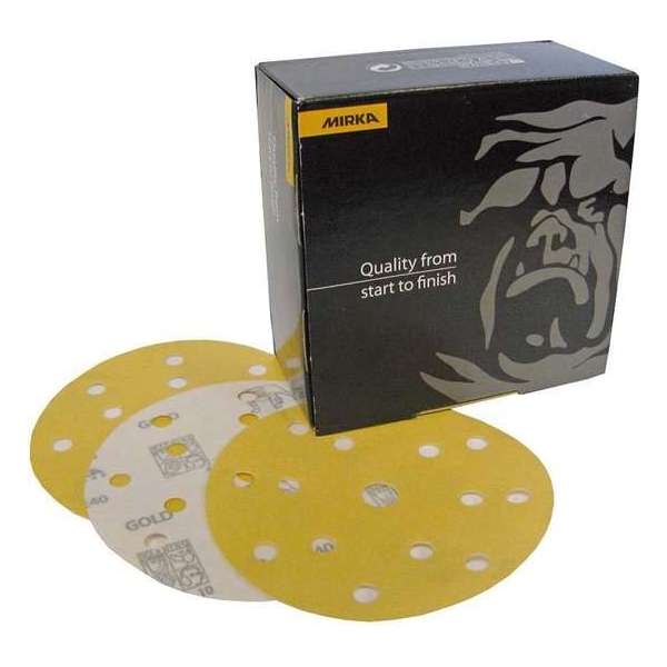 Mirka Gold Schuurschijven velcro 150 mm P 320 | 10 stuks Mirka Gold Schuurschijven velcro 150 mm P 320 | 10 stuks