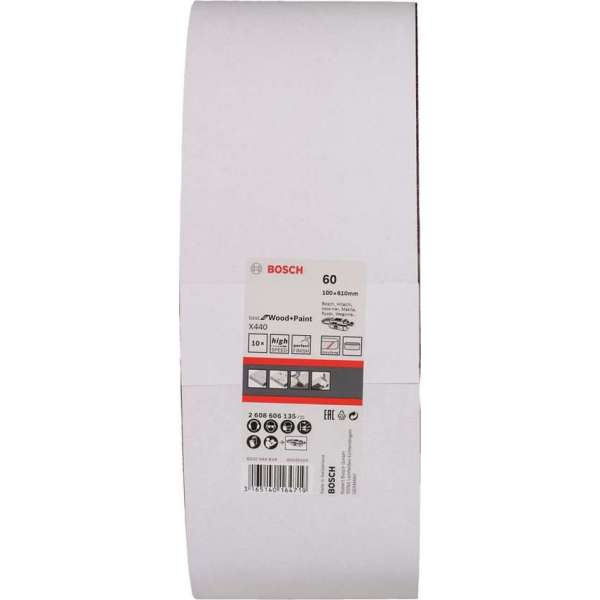 Bosch 2608606135 Schuurband X440 - K60 - 100 x 610mm (10st) Bosch 2608606135 Schuurband X440 - K60 - 100 x 610mm (10st)