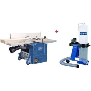 Scheppach Vlak- van diktebank HMS860 | 230V | 1500W | 204mm + HD12 Afzuiger