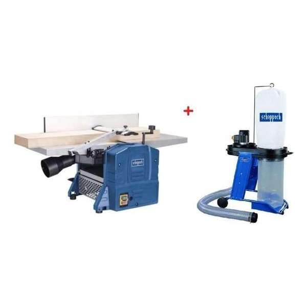 Scheppach Vlak- van diktebank HMS860 | 230V | 1500W | 204mm + HD12 Afzuiger