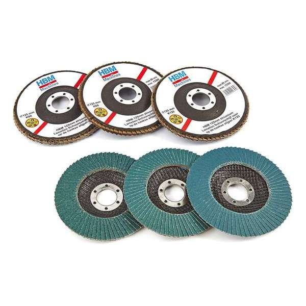 6 Stuks 125 mm Zirconium Lamellen Schuurschijven K80 voor op de haakse slijper 6 Stuks 125 mm Zirconium Lamellen Schuurschijven K80 voor op de haakse slijper