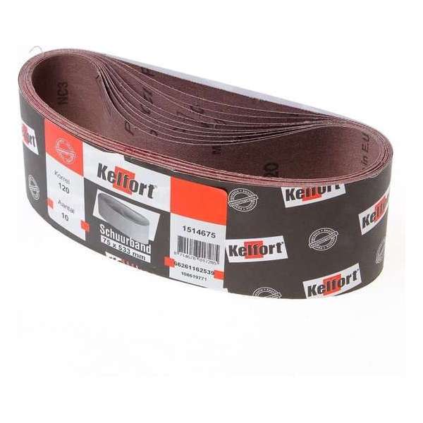 Schuurband Korrel 120 - 75x533mm - 10 st Schuurband Korrel 120 - 75x533mm - 10 st