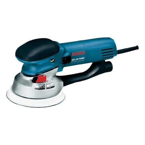 Bosch Professional GEX 150 Turbo Excentrische schuurmachine - 600 Watt - 150 mm schuurplateau - Met L-BOXX Bosch Professional GEX 150 Turbo Excentrische schuurmachine - 600 Watt - 150 mm schuurplateau - Met L-BOXX