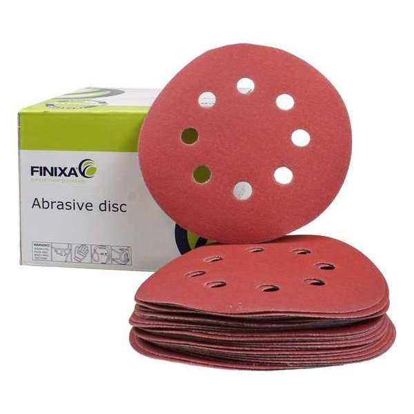 FINIXA Schuurschijven 125mm met 8 gaten - P600 FINIXA Schuurschijven 125mm met 8 gaten - P600