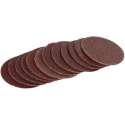Silverline Klittenband Schuurschijven 50 mm. - 20 x 60 Korrel, 20 x 80 Korrel, 20 x 120 Korrel