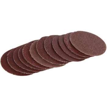 Silverline Klittenband Schuurschijven 50 mm. - 20 x 60 Korrel, 20 x 80 Korrel, 20 x 120 Korrel