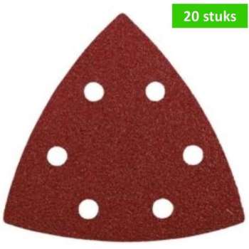 KWB schuurpapier voor schuurmachine | 93 mm | korrel 120 | voor hout en metaal | met klittenbandhechting | 20 STUKS