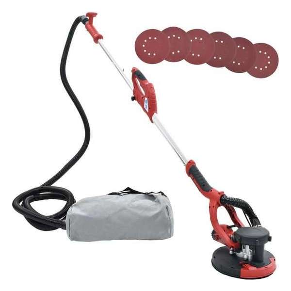 Wand- en plafondschuurmachine - Rood - Afzuigfunctie - 750 W - 4 meter lange stofslang Wand- en plafondschuurmachine - Rood - Afzuigfunctie - 750 W - 4 meter lange stofslang