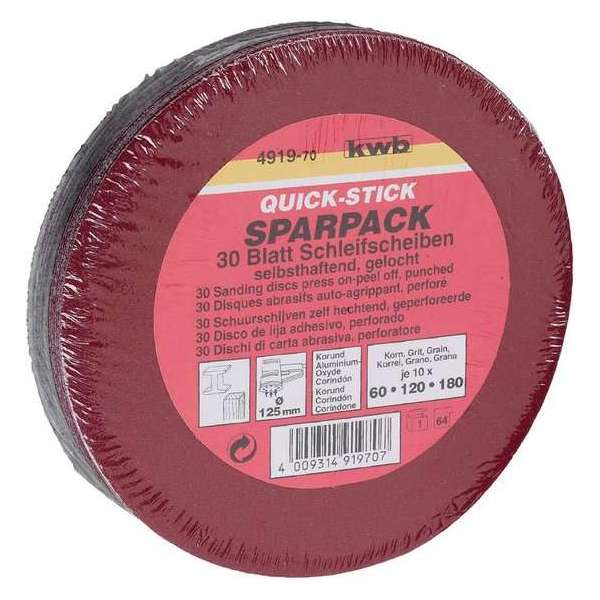 KWB schuurschijf set ø 125 mm assorti KWB schuurschijf set ø 125 mm assorti
