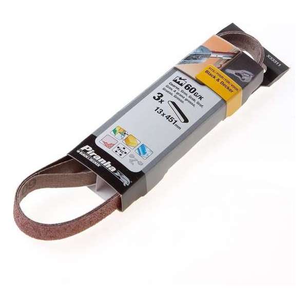 BLACK+DECKER schuurband voor powerfile X33311 K60 (Prijs per 2 stuks) BLACK+DECKER schuurband voor powerfile X33311 K60 (Prijs per 2 stuks)