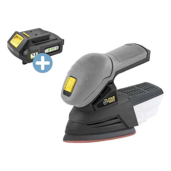 Fartools X-Fit Delta Draadloos Accuschuurmachine Met Accu | 18 V Fartools X-Fit Delta Draadloos Accuschuurmachine Met Accu | 18 V