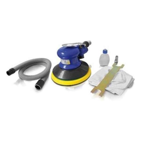 Excentrische perslucht schuurmachine met 150mm velcro schuurpad Excentrische perslucht schuurmachine met 150mm velcro schuurpad