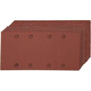 93 x 190 mm geperforeerde klittenband schuurvellen, 10 pk.