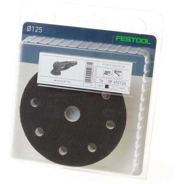 Festool - Steunschijf D125/8 Fx-Sw - 492126 Festool - Steunschijf D125/8 Fx-Sw - 492126