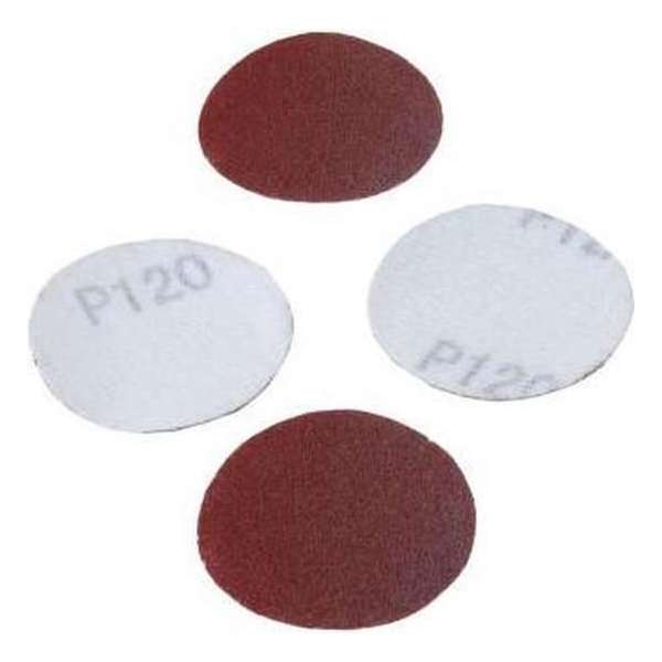 Velcro schuurschijven met klitteband 50 mm korrel 120 (100 stuks) Velcro schuurschijven met klitteband 50 mm korrel 120 (100 stuks)
