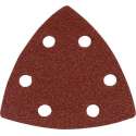 Silverline Driehoekige 90 mm. Klittenband Schuurvellen, 80 Korrel - 10 stuks