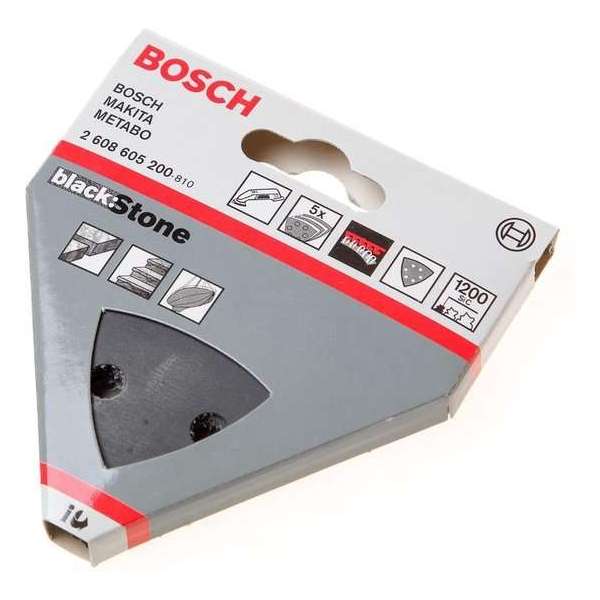 Bosch - 5-delige schuurbladenset 93 mm, 1200 Bosch - 5-delige schuurbladenset 93 mm, 1200