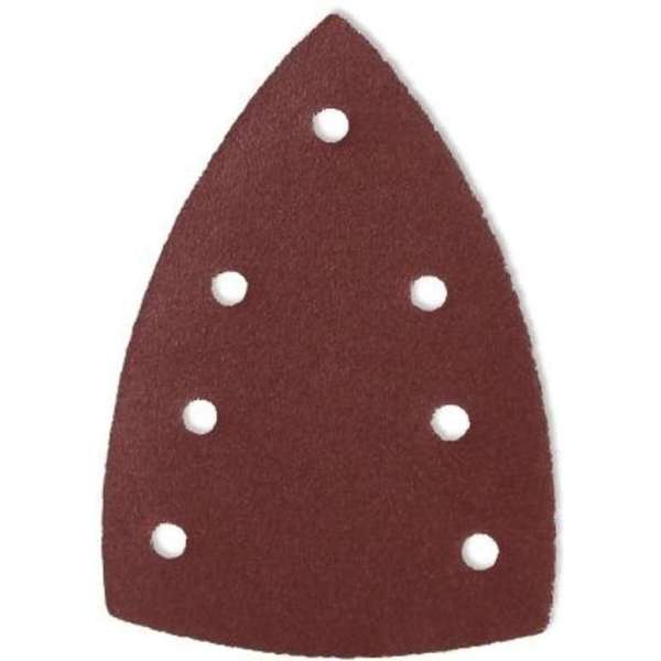 VEBA multi schuurschijf (driehoek) | 10 stuks | P100 / korrel 100 | klittenband bevestiging | 7 gaten VEBA multi schuurschijf (driehoek) | 10 stuks | P100 / korrel 100 | klittenband bevestiging | 7 gaten