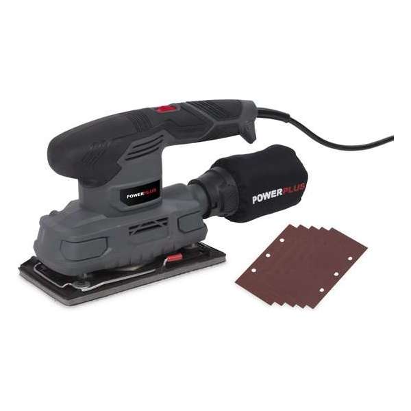 Powerplus POWE40010 Vlakschuurmachine - 180 W - incl. 5 vellen schuurpapier Powerplus POWE40010 Vlakschuurmachine - 180 W - incl. 5 vellen schuurpapier