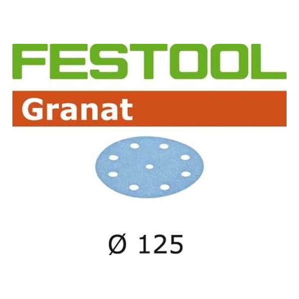 Festool 125mm schuurschijven (100x) granat k220 497172 Festool 125mm schuurschijven (100x) granat k220 497172