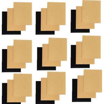 Schuurpapier 14 cm x 11.4 cm - 36 stuks