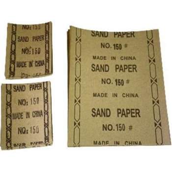 Schuurpapier - bruin / Zwart - Set van 20 stuks