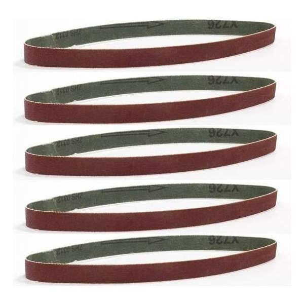 Set schuurbanden 13 mm – K120 | 5 stuks Set schuurbanden 13 mm – K120 | 5 stuks