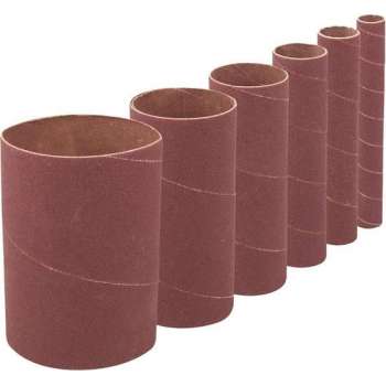Silverline 114 mm schuurkoker, 6 pk. korrel 80