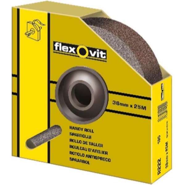 Flexovit 63642591778 Schuurrol Alox - Flex 50mm x 50m Kf271 P320 Flexovit 63642591778 Schuurrol Alox - Flex 50mm x 50m Kf271 P320