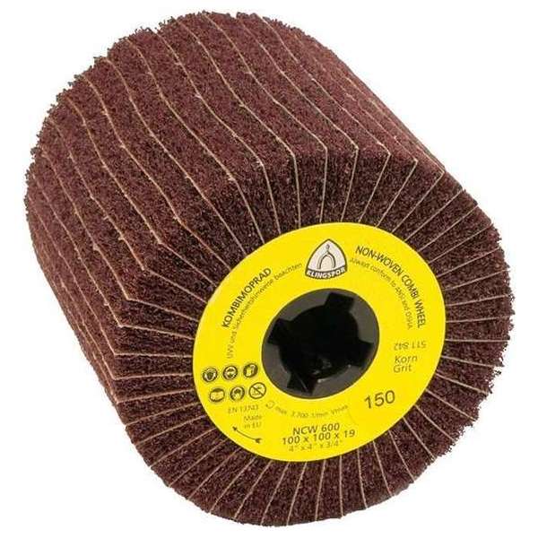 Schuurmop NCW 600 100x100x19mm K100 KLINGSPOR Schuurmop NCW 600 100x100x19mm K100 KLINGSPOR