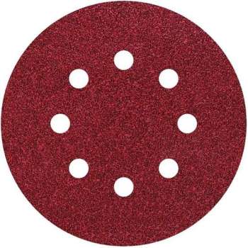Wolfcraft 2251100 EasyFix Deltaschuurpapier - Klittenband - K120 - 125mm - Hout / Metaal (25st)