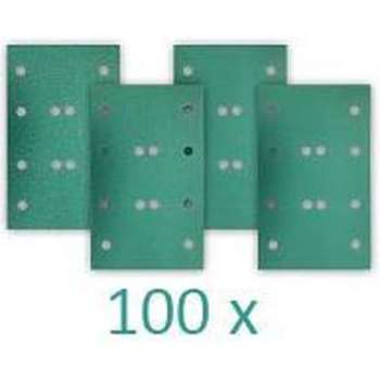 RUPES HQ400 Polyester Schuurstroken 80x130mm met 12 gaten P 60 - 100 stuks