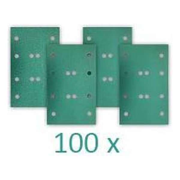 RUPES HQ400 Polyester Schuurstroken 80x130mm met 12 gaten P 320 - 100 stuks RUPES HQ400 Polyester Schuurstroken 80x130mm met 12 gaten P 320 - 100 stuks