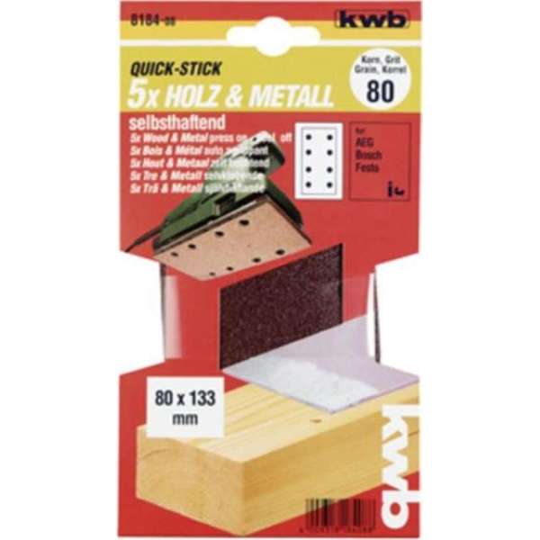 "Schuurstrook 80 mm, k80" "Schuurstrook 80 mm, k80"