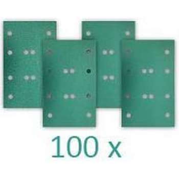 RUPES HQ400 Polyester Schuurstroken 80x130mm met 12 gaten P 120 - 100 stuks