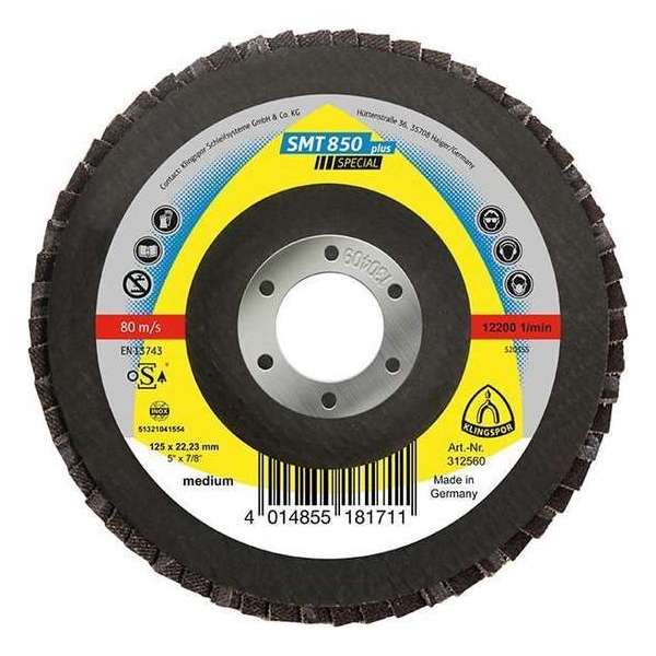 Lamellenschijf SMT850+ 125mm K 40 Klingspor Lamellenschijf SMT850+ 125mm K 40 Klingspor