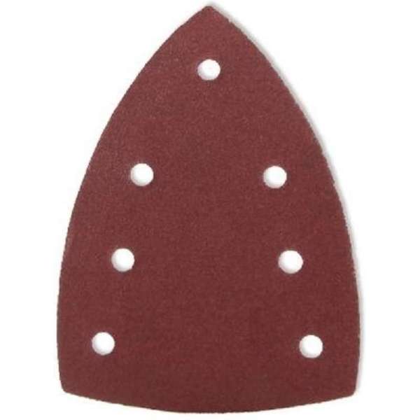 VEBA multi schuurschijf (driehoek) | 50 stuks | P280 / korrel 280 | klittenband bevestiging | 7 gaten | Delta schuurschijf VEBA multi schuurschijf (driehoek) | 50 stuks | P280 / korrel 280 | klittenband bevestiging | 7 gaten | Delta schuurschijf