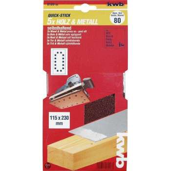 KWB Schuurstrook Geperforeerd Set à 5 - 115 x 230 mm