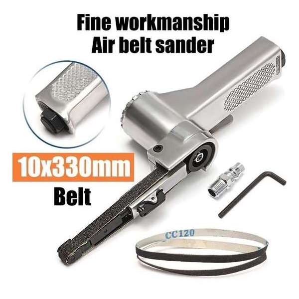 3/8" Luchtbandschuurmachine Luchthoekslijpmachine met schuurbanden voor luchtcompressor Schuren Pneumatische gereedschapsset 3/8" Luchtbandschuurmachine Luchthoekslijpmachine met schuurbanden voor luchtcompressor Schuren Pneumatische gereedschapsset