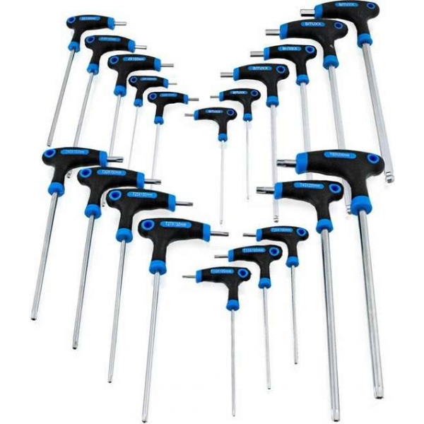 Torx / inbus T-schroevendraaierset - 20-delig